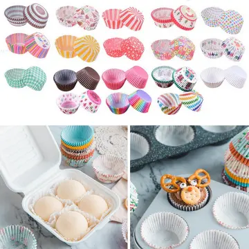 100pcs Non-stick & Oil-proof Muffin Cupcake Paper Liners, Suitable For  Party Dessert Making, Diy Cake Modeling & High-temperature Baking Cookie  Wrappers