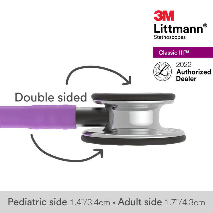 3m-littmann-classic-iii-stethoscope-27-inch-5865-lavendertube-mirror-finish-chestpiece-stainless-stem-amp-eartubes