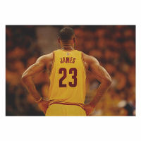 【J013】NBA Star James Retro Kraft Paper Poster Bar Cafe Bedroom Decoration