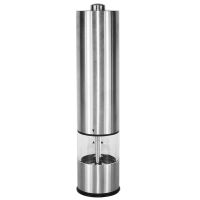 New Automatic Electric Pepper Grinder Salt Mill With LED Light Free Kitchen Seasoning Grinding Tool Automatic MillsDropshipping