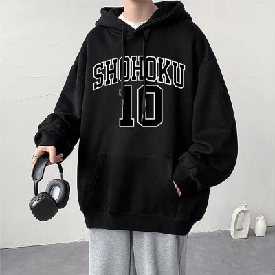 Anime The First Slam Dunk Hoodie Sakuragi Hanamichi Shohoku 10 Number Print Hoodies Men Oversized Pullover Streetwear Tops Size XS-4XL