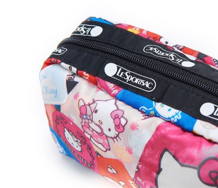 lesportsac-2023-hello-kitty-ร่วมแบรนด์การ์ตูนกระเป๋าเครื่องสำอางกระเป๋าเก็บกระเป๋าคลัทช์6511