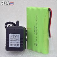 ถ่านรถบังคับพร้อมที่ชาร์จ(ไฟบ้าน) Battery 9.6V 3500 mAh. ปลั๊ก 2 สาย  ( ได้ของ 2 อย่าง ) สำหรับรถบังคับ 1/10 กระบะและเก๋ง  (ร้านคนไทย)