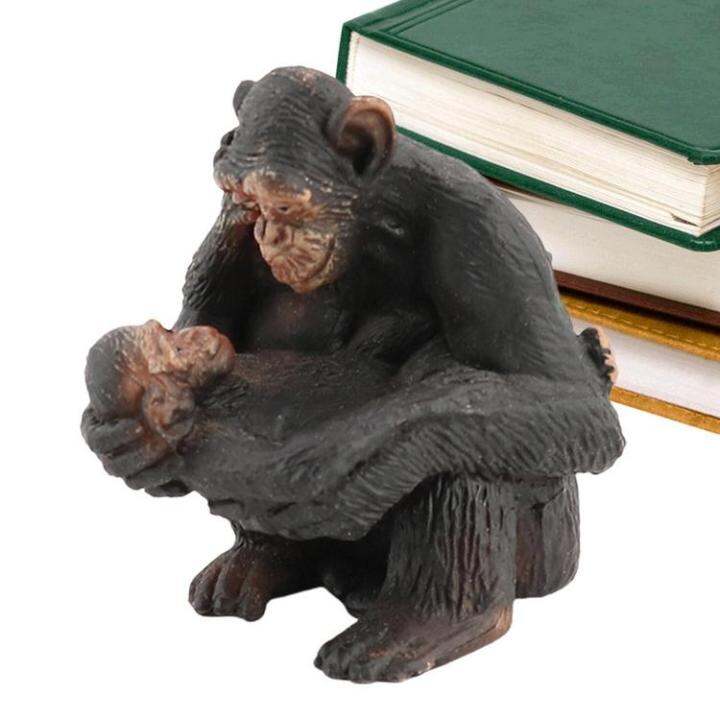 chimpanzee-figurine-chimpanzee-model-figures-reusable-animal-collection-playset-jungle-animals-for-hotel-shop-store-display-restaurant-agreeable