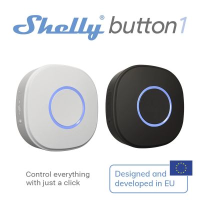 Shelly Button1 Wifi Operated Action And Scenes Activation Button Remotely Control And Activate Or Deactivate Different Scenes An