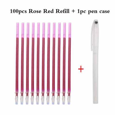 100pcslot Water Erasable Pen Refills Fabric Markers for Soluble Cross Stitch Chalk Sewing Needlework DIY Sewing Tools