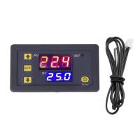 AC 220V DC 24V 12V Thermostat Digital Temperature Controller Heating Cooling Switch -60~500 Degree K-type M6 Thermocouple Cable