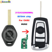 AHlmsm ปรับเปลี่ยนพลิกรถรีโมทคอนโทรล Key Fob 315Mhz 433Mhz 868Mhz พร้อม ID7944ชิปสำหรับ BMW CAS2 1 3 5 6 Series E93 E60 Z4 X5 X3 HU92 Uncut