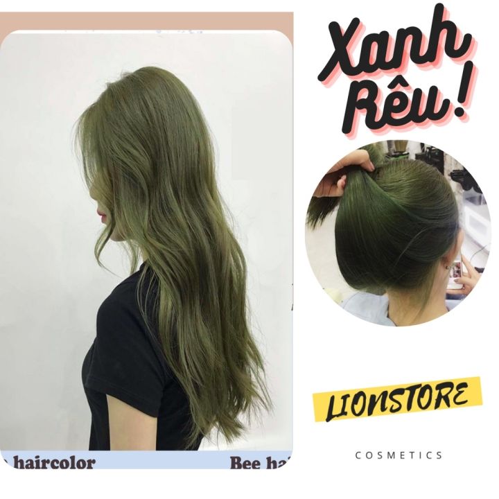 Với thuốc nhuộm tóc màu xanh rêu, bạn sẽ trông vô cùng nổi bật và thú vị. Hãy thử một phong cách mới và cá tính với màu sắc độc đáo này. Hãy xem hình ảnh liên quan để hiểu rõ hơn về sức hút của tóc màu xanh rêu!