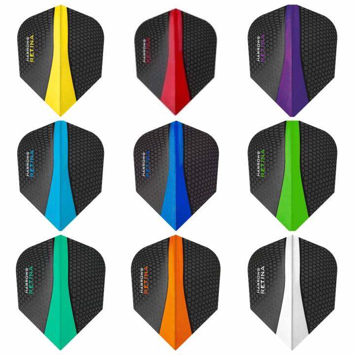 Harrows Retina Dart Flights 10 Sets - 100 Micron Robuste Standard Flights