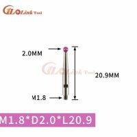 M1.6 M1.8thread ขนาดเส้นผ่าศูนย์กลาง2มม. หัว14.9เข็มปักศีรษะทับทิมยาว20.9ปลายไมโครมิเตอร์หัวเลื่อนหัววัดตัวบ่งชี้การเรียกเลขหมาย Mikrometre