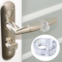 【CW】 3/5Pcs Door Stopper Handle Buffer Anti Collision Transparent Silicone Shockproof Mute