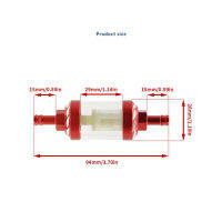 8Mm CNC อลูมิเนียมอัลลอยด์แก้วรถจักรยานยนต์แก๊สน้ำมันเชื้อเพลิงกรองน้ำมัน Moto อุปกรณ์เสริมสำหรับ A Dirt Pit Bike Motocross