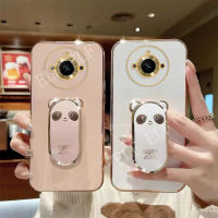 เคสโทรศัพท์ชุบหรูหราสำหรับ Realme 11 / Realme 11 Pro / Realme 11 Pro + / Realme 10T 5G ฝาหลังซิลิโคนปลอกอ่อน Realme11ปกป้องกล้อง Realme 11 Pro Plus พร้อมกับที่จับที่วางโทรศัพท์ในรถ