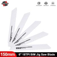 fyjhHAMPTON Saber Blades 6 18TPI BIM Jig Saw Blade for Cutting Wood Plastic Pipe Metal Reciprocating Saw Blade