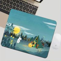 □ Mouse Pad Kawaii Gaming Comic M-Moomin Cute Hippo Mousepad Gamer Cute Mats Desk Mat Large Office Accessories Deskmat Computer