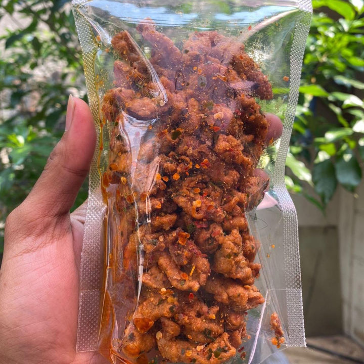 130gr Usus Crispy Pedas Daun Jeruk Usus Krispi Keripik Usus