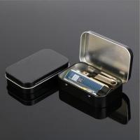 1PC Small Black Matte Survival Kit Metal Tin Box Sealed Jar Boxes Coin Earrings Headphones Storage Box ,Jewelry Candy Gift Box