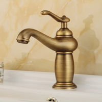 1pc Bathroom Gold Basin Faucet Solid Brass Mixer Tap with Ceramic Plate Spool Single Handle Water Mixer Taps Bath Crane