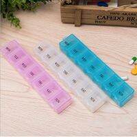 Portable 7 Day Pill Box Organizer Travel Pill Box Pill Storage Compartment Box Medicine Tablet Holder Pill Splitter