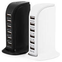 6 Multi Usb-poort Hub Splitter fast Charger Quick Charge Base Charging Dock Station Base Home Reizen Muur Socket US AU EU UK Plu