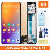 หน้าจอ Tft สำหรับเหมาะสำหรับ Xiaomi R Edmi หมายเหตุ11 Pro 2201116TG 2201116ครั้ง Icd จอแสดงผลหน้าจอสัมผัสดิจิตอลที่มีกรอบสำหรับ R Edmi หมายเหตุ11 Pro 5กรัม