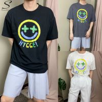 พร้อมส่ง ?? เสื้อยืดแขนสั้นคอกลม ปิ้นลายสกรีน ทรงโอเวอไซส์ สไตล์เกาหลี ตัวนี้ผ้าคอตตอน TT25