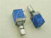 HT 9011คู่พร้อมสวิทช์ Potentiometer A10K A20K A5K A50K A500K เพลา15MMF