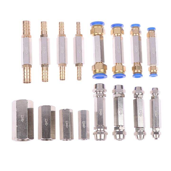 Pneumatic Check Valve 6mm 8mm 10mm 12mm OD Hose One Way Valve Air Gas
