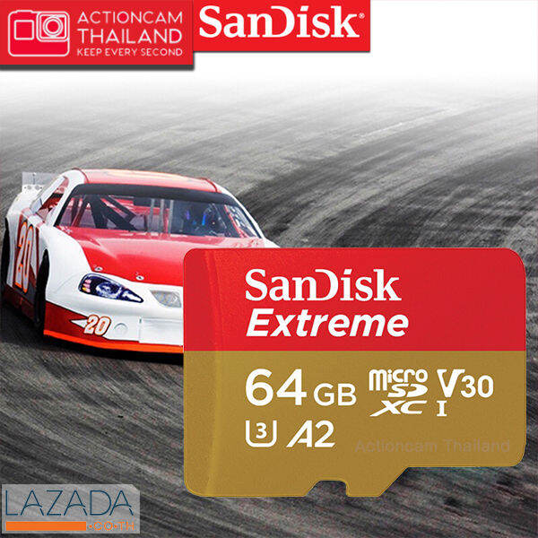 sandisk-micro-sd-card-extreme-64-gb-a2-รุ่นใหม่-sdxc-classu3-อ่าน-160mb-s-เขียน-60mb-s-sdsqxa2-064g-gn6mn-ไมโครเอสดีการ์ด-แซนดิส-เมมโมรี่-ใส่-แท็บเล็ต-โทรศัพท์-มือถือ-สมาร์ทโ