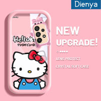 Dienya เคสปลอกสำหรับ Samsung A33 5G A32 A34 5G A54 5G A73 5G 5G เคสการ์ตูนน่ารักลูกแมวฮัลโหลสีสันสดใสกันกระแทกแบบใสแบบนิ่มสุดน่ารักเคสมือถือเคสโปร่งใสลายกล้องถ่ายรูปที่สร้างสรรค์ฝาครอบป้องกัน