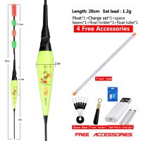 ❅☍✸ Shallow Water Fishing Float Gift Fishing Accessories Composite Nano Buoy Luminous Bobber River Lake Electric Fishing Tool Tackle