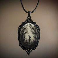 【HOT】❉ Gothic Crow Necklace Pendant Jewelry Mysterious Taboo Witch Rope Chain Friend