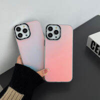 เคสโทรศัพท์ฝาครอบโทรศัพท์มือถือสีเลเซอร์สำหรับ iPhone 15 14 13 12 11 Pro Max X XS 7 8 PLUS