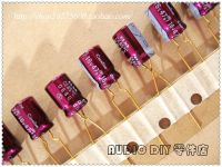 10pcs/30pcs ELNA Gold-plated feet Purple Red robe Cerafine 47uF/16V electrolytic capacitors for audio (origl box) free shipping