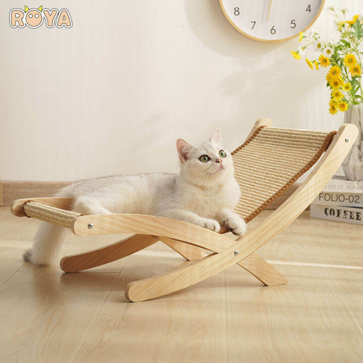ROYA Sisal cat lounge chair hammock cat chair pet toy cat grab board