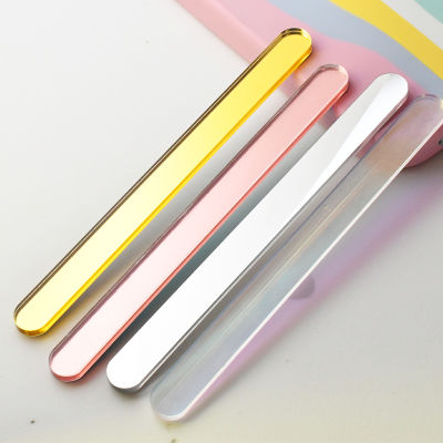 50Pc Ice Cream Stick Popsicle Sticks Ice Cream เครื่องมือ DIY Popsicle Maker Mirrow Surface 11.0ซม. ความยาว