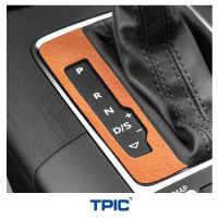 TPIC Alcantara สำหรับ AUDI A3 8V S3 RS3 2013-2019เกียร์ Shifter แผงปุ่ม Trim กรอบสติกเกอร์ตกแต่งรถอุปกรณ์ตกแต่งภายใน