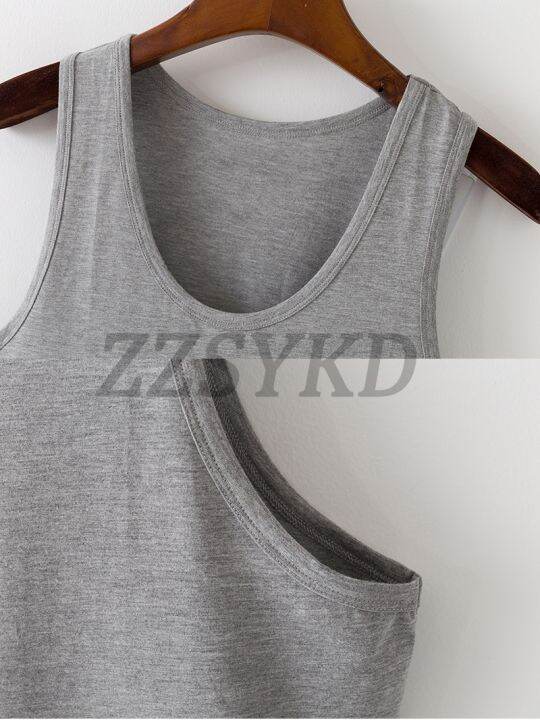 alphabet-print-camisole-tee-shirt-sleeveless-gray-female-loose-size