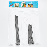 เคเบิ้ลไทร์ เคเบิ้ลทาย เคเบิ้ลไทร์สายรัด Cable Tie สายรัด ที่เก็บสายเคเบิ้ล หนวดกุ้ง เคเบิ้ลไทร์สีขาว-ดำ