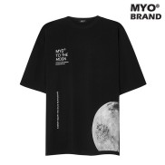 ÁO Thun Nam Đẹp MYO Vải Cotton In Hình TO THE MOON