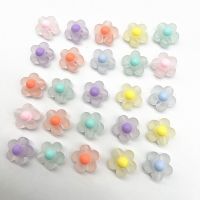 10pcs 17mm Acrylic Sunflowers Beads Loose Spacer Beads for Jewelry Making DIY Handmade Accessories (Hole:3.0mm) Beads