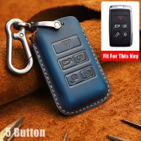 2020 High Quality Leather Key Cover Case For 2018 Land Rover Range Rover Sport Evoque Velar Discovery 5 Key Protection key pad