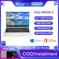 【รับประกัน 1 ปี】【ของขวัญฟรี】KUU XBOOK-2 นักเรียนชั้นเรียนออนไลน์แล็ปท็อป 14.1 นิ้ว 1920x1080 FHD หน้าจอ IPS Intel J4105 8G RAM 512G SSD สูงสุด 2.5 GHz คีย์บอร์ Windows 11