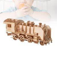 1pc 3D Wooden Puzzle Educational Wooden Steam Model Train Jigsaw Puzzle for Kids and Wooden Toys