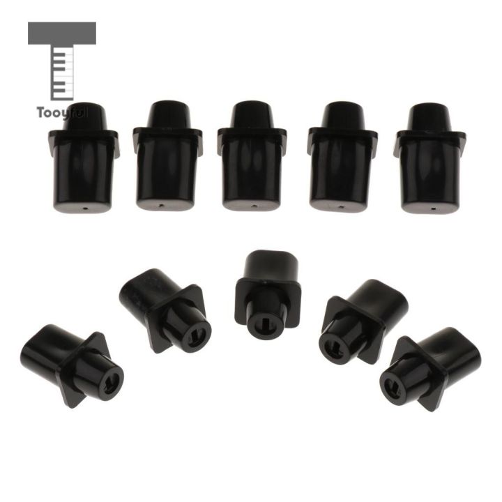 tooyful-10-pieces-plastic-toggle-switch-tips-knobs-cap-black-for-tele-tl-electric-guitar-parts