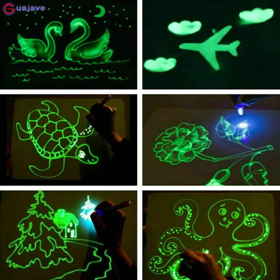 Guajave Fluorescent Painting Board Funny Early Education Drawing Toy Gift  for Children's Day Thanksgiving