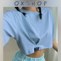 QXshop เสื้อครอปรุ่นใหม่?สีละมุนมาก ต๊าชสุดจริงสวยทุกสีทุกใจอ่ะ ราคาสบายกระเป๋า