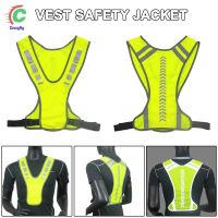 CODLiang Te Reflective Vest Safe Jacket for Running Jogging Cycling Motorcycle Night