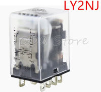 ZFU 10ชิ้นล็อต Coil Power Relay LY2NJ DC12VDC24V AC110V Miniature รีเลย์ DPDT HH62P 2NC 8 Pins 10A 240VAC LY2N-J